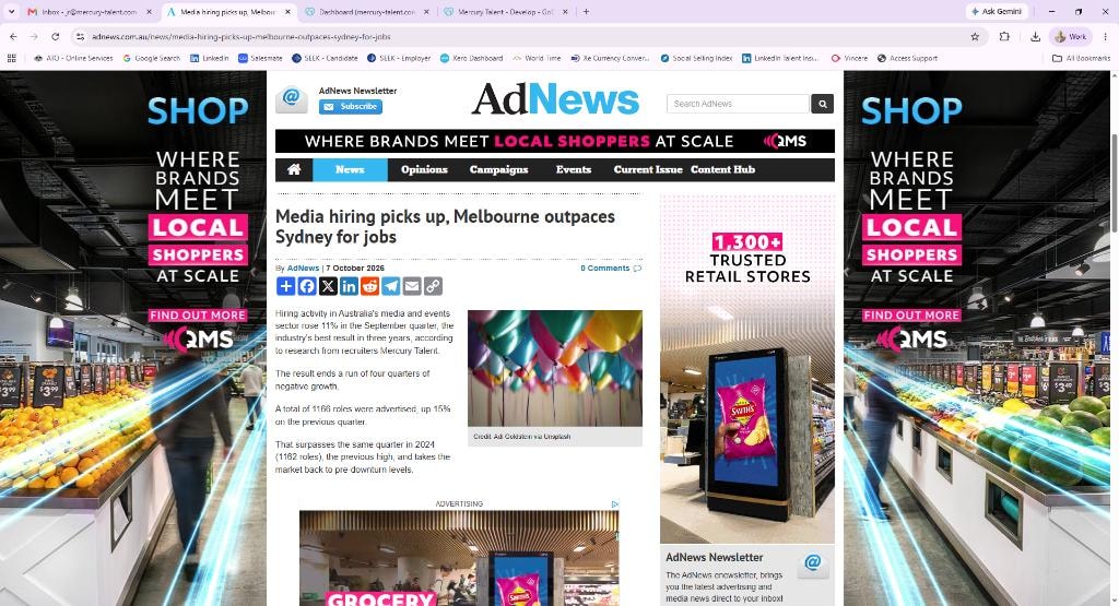 Media hiring picks up, Melbourne outpaces Sydney for jobs