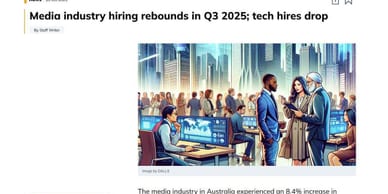 Media industry hiring rebounds in Q3 2025 as tech hires drop