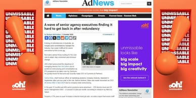 A wave of senior agency executives finding it hard to get in after redundancy